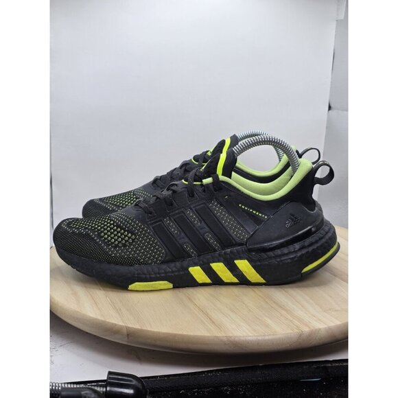 Adidas Equipment + EQT + womens Size 6.5 Black/Yellow EUC - Picture 1 of 8